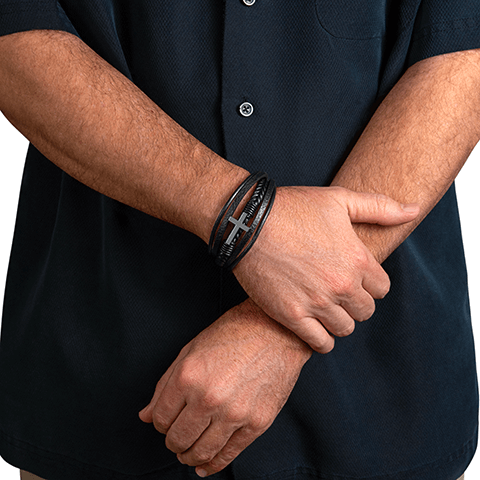 Men's Cross Bracelet | To My Son