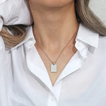 Silver Geometric Tarot Necklace
