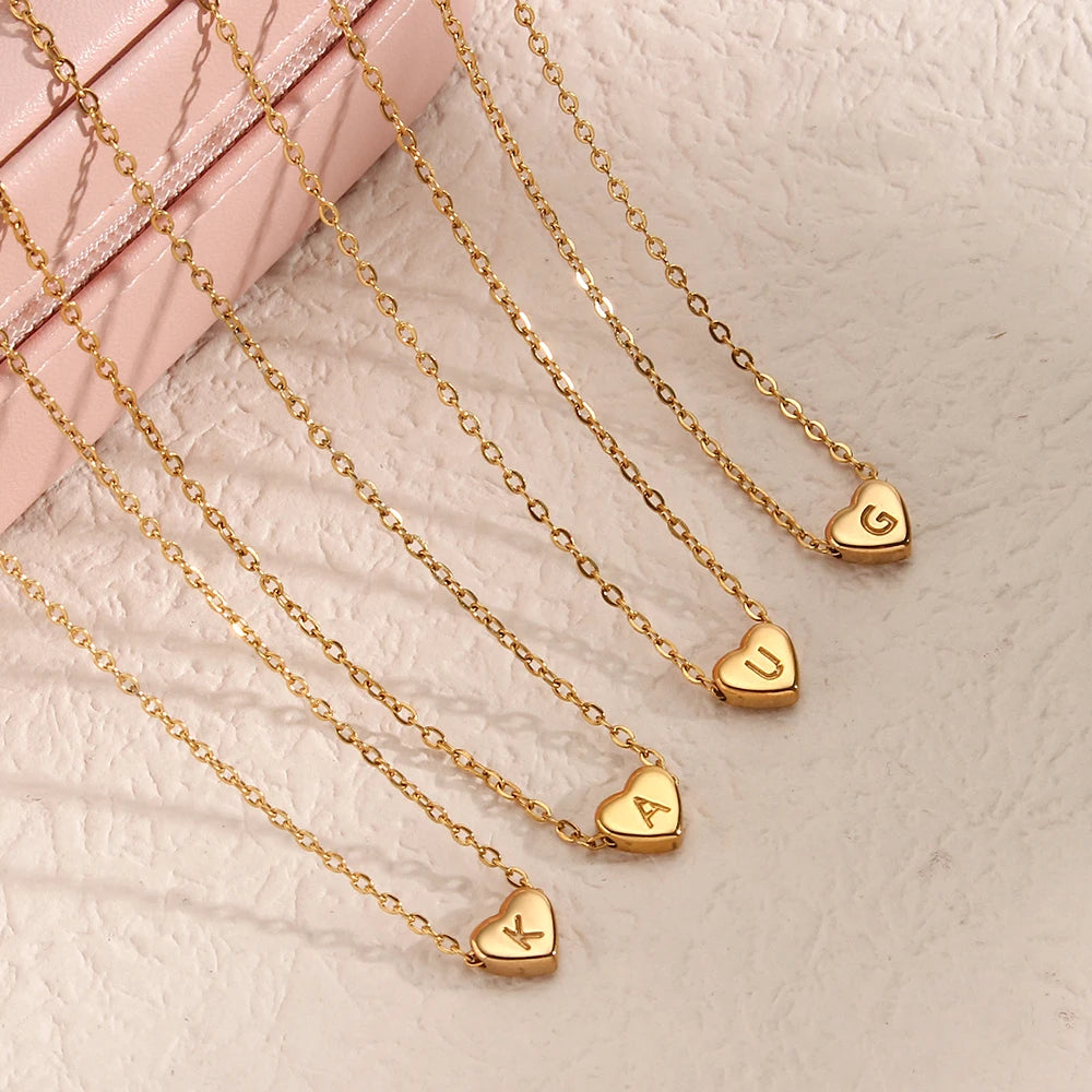 Minimalist Initial Love Necklace