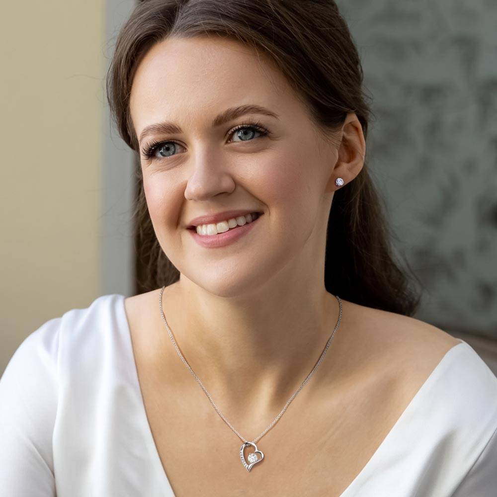 Forever Love Necklace & Earring Set | To My Wife