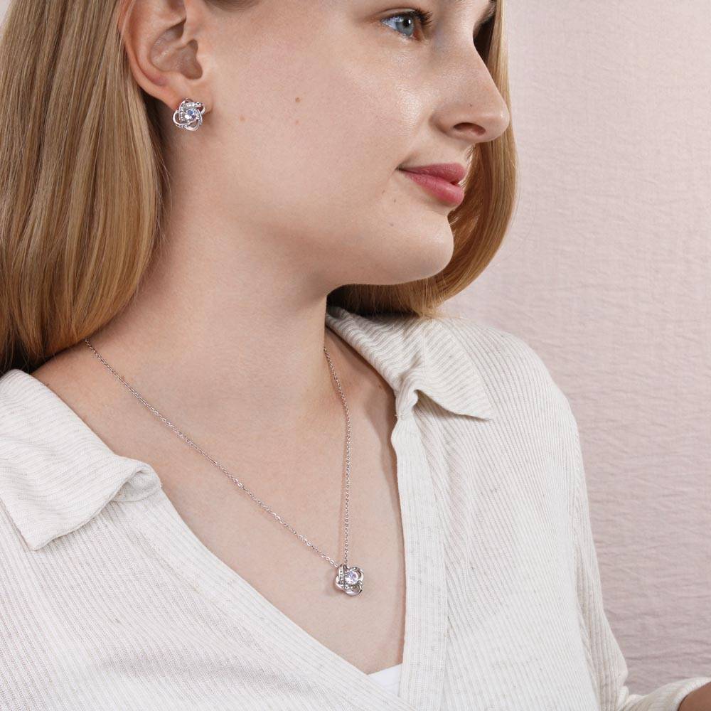 Love Knot Necklace & Earring Set | Love, Your Husband