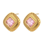Luxury Zircon Stud Earrings