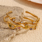 Elegant Plant Branch Rhinestone Bracelet