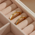 Minimalist Zircon & Pearl Shell Ring