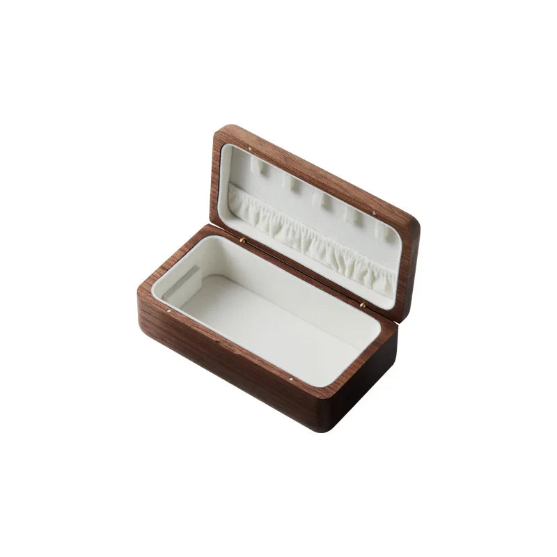 Double Layer Wooden Jewelry Organizer