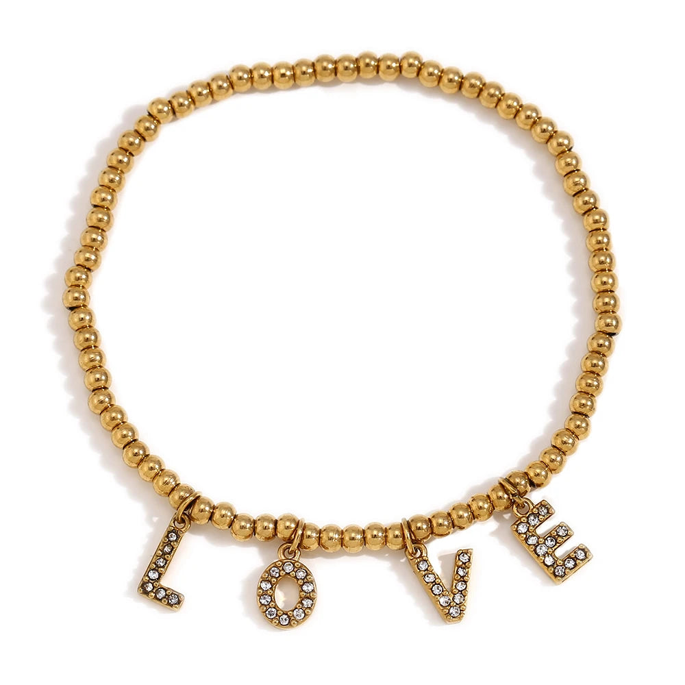18K Gold Plated Family Bracelets