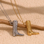 Boot Design Pendant Necklace