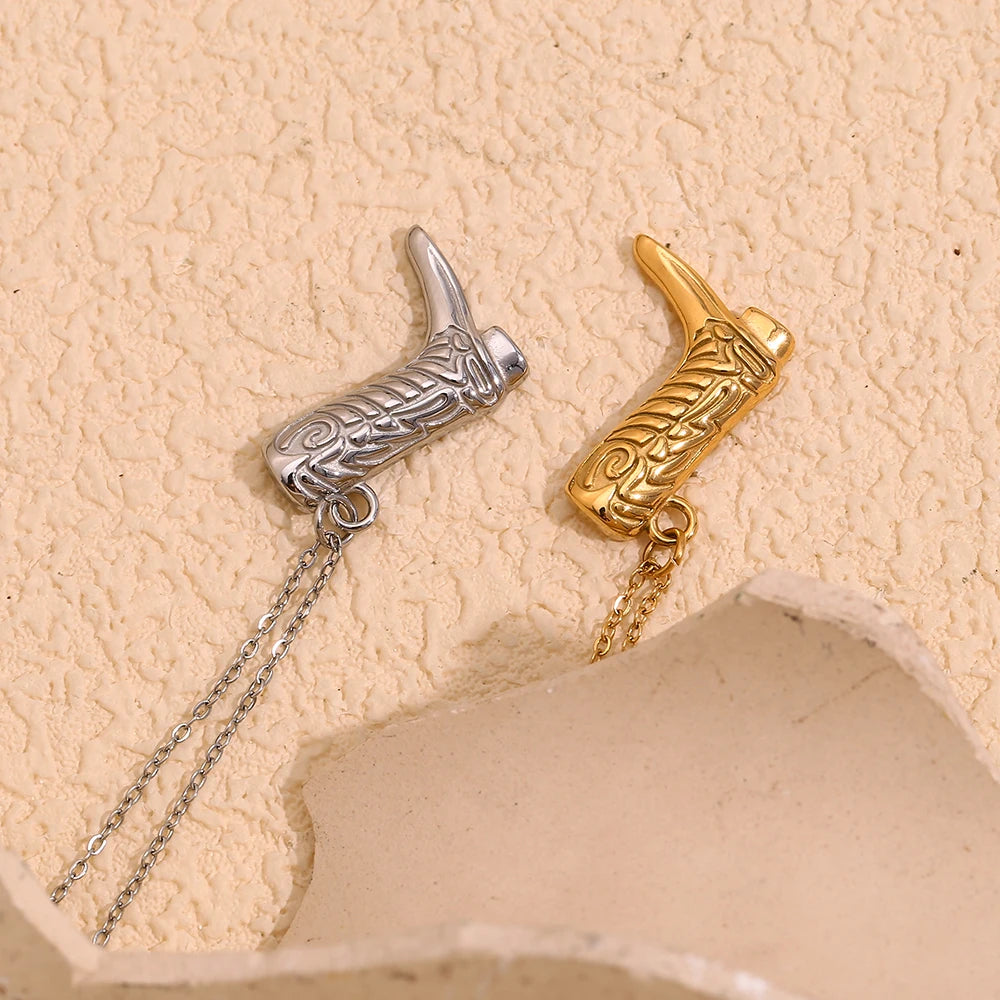 Boot Design Pendant Necklace