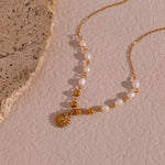 Freshwater Pearl Gold Necklace