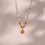 Freshwater Pearl Gold Necklace