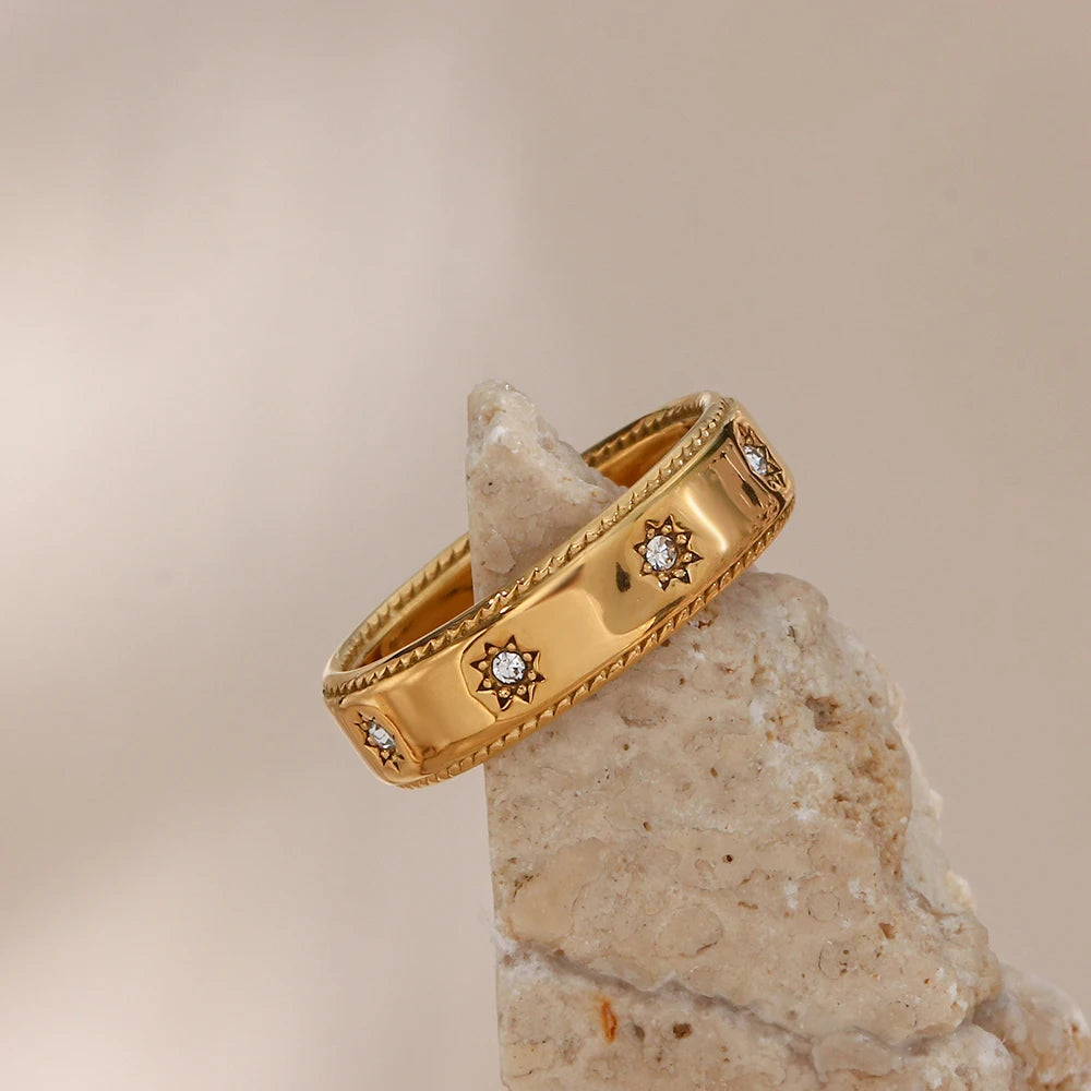 18K Gold Plated Star Ring