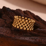 18K Gold Plated Mesh Ring