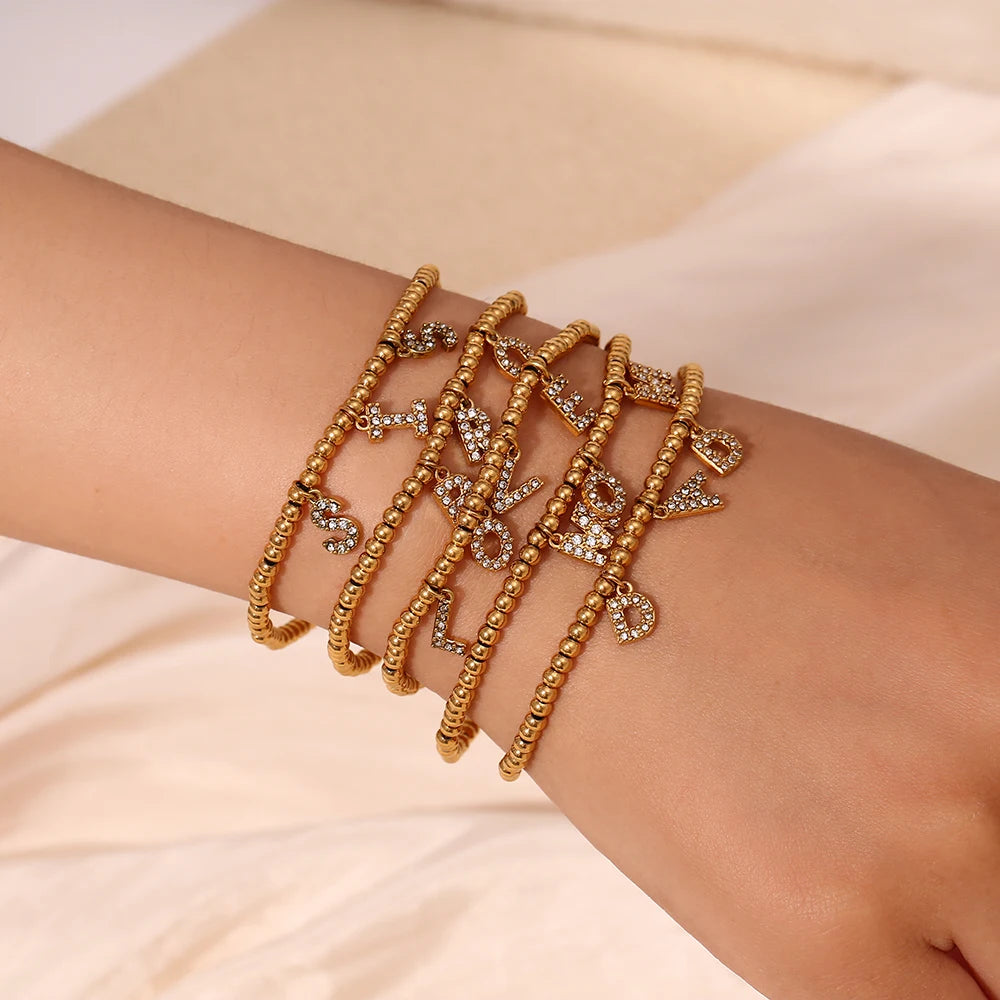 18K Gold Plated Family Bracelets