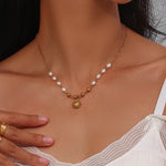 Freshwater Pearl Gold Necklace