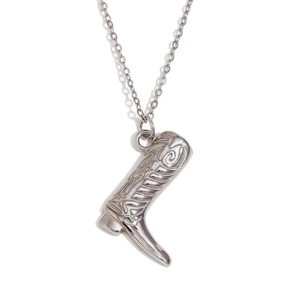 Boot Design Pendant Necklace