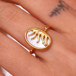 Boho Sun Mould 18K Gold Plated Ring