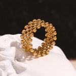 18K Gold Plated Mesh Ring