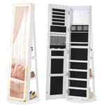 Luxurious LED Mirror Jewelry Cabinet
