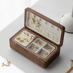 Double Layer Wooden Jewelry Organizer