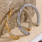 Asymmetric Rhinestone Adjustable Bracelet