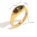 Colorful Geometric Zircon Ring