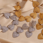 Heart Pattern 18K Gold Plated Set