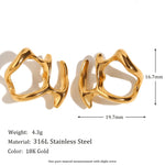 Symmetric Abstract Mask Stud Earrings