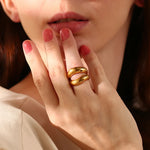 Elegant Lips Shape Ring