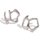 Symmetric Abstract Mask Stud Earrings