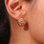 Luxury Zircon Stud Earrings