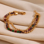 Three Layer Bead Bracelet