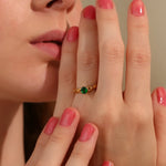Exquisite Rhinestone Chain Ring