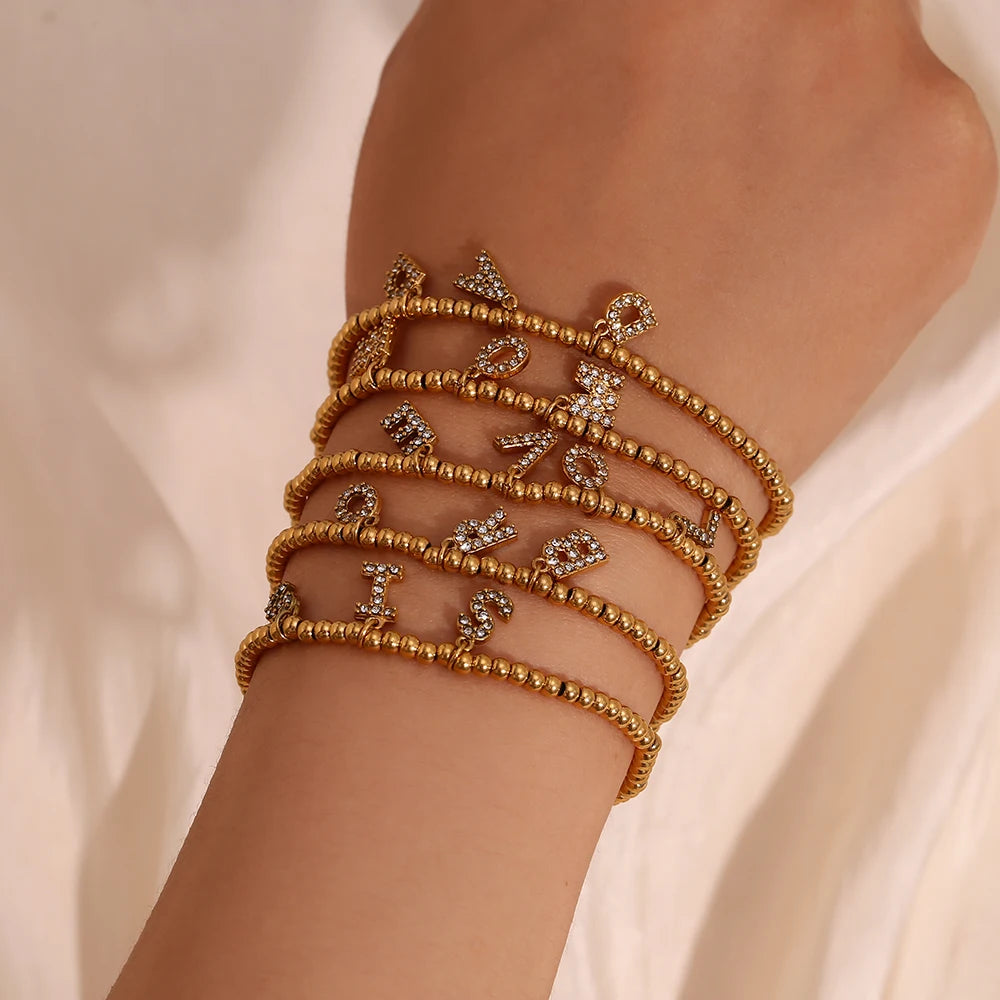 18K Gold Plated Family Bracelets