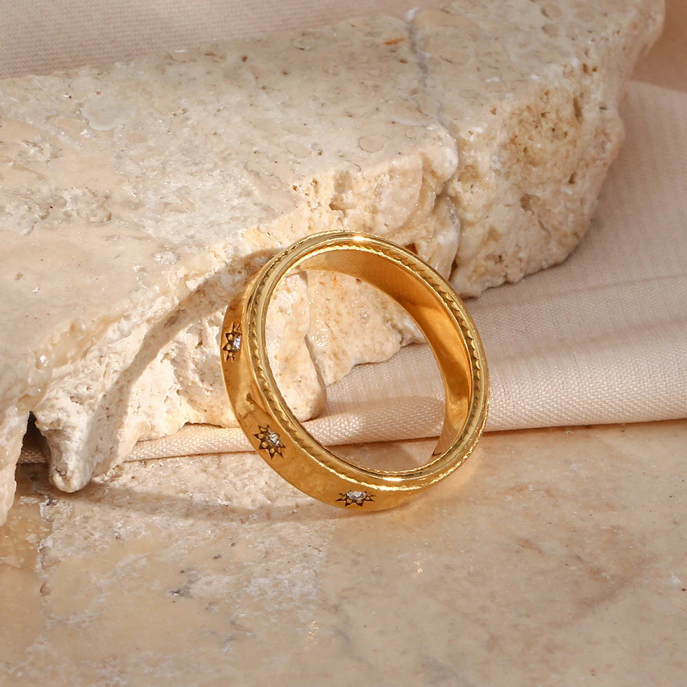 18K Gold Plated Star Ring