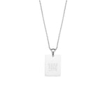 Silver Geometric Tarot Necklace