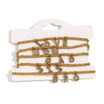 18K Gold Plated Family Bracelets