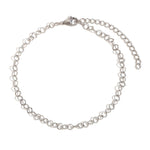 Elegant Silver Geometric Anklet