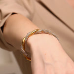 Asymmetric Rhinestone Adjustable Bracelet