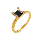 Crystal Square Ring