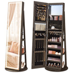 Luxurious LED Mirror Jewelry Cabinet