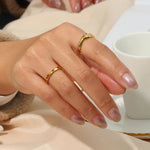 Elegant Gold Plated Snake Crystal Ring