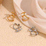 Symmetric Abstract Mask Stud Earrings