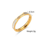 Minimalist Zircon & Pearl Shell Ring