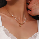 Freshwater Pearl Gold Necklace