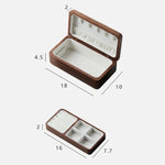 Double Layer Wooden Jewelry Organizer