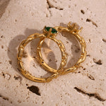 Exquisite Rhinestone Chain Ring
