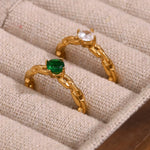 Exquisite Rhinestone Chain Ring