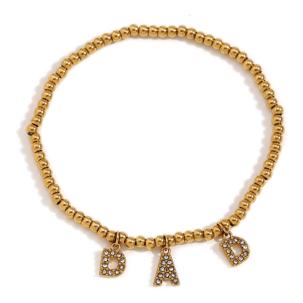 18K Gold Plated Family Bracelets