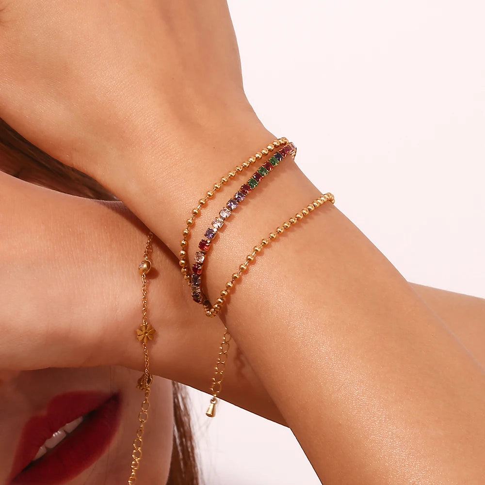 Three Layer Bead Bracelet