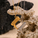 Boot Design Pendant Necklace